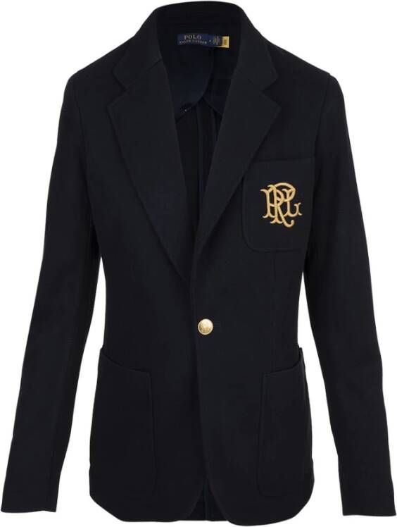 Ralph Lauren Blauwe Aw23 Damesblazer Chic en Comfortabel Blue Dames - Foto 10