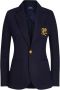 Polo Ralph Lauren Slim-fit double-knit blazer met revers Blue Dames - Thumbnail 2