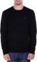Polo Ralph Lauren Zwarte Cable Knit Crewneck Sweater met Pony Logo Zwart Heren - Thumbnail 1