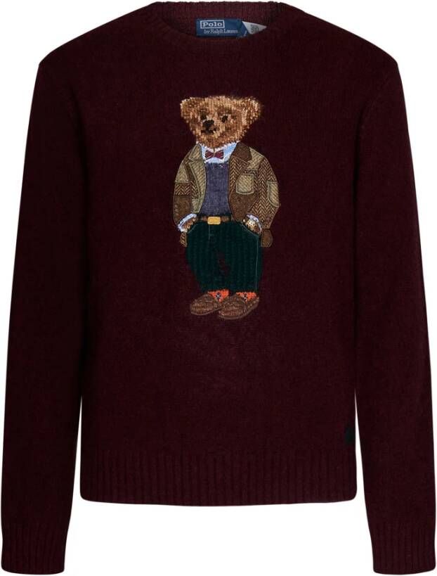 Polo Ralph Lauren Bordeaux Sweaters Lscnheritage Trui met Lange Mouwen Rood Heren