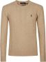 Polo Ralph Lauren Camel Melange Trui met Lange Mouwen Beige Heren - Thumbnail 1