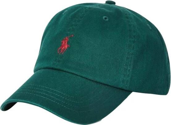 Ralph Lauren Groene pet met klep en geborduurd logo Green Heren - Foto 3