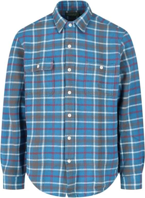 Ralph Lauren Casual Overhemd met Tartan Patroon voor Heren Blauw Heren