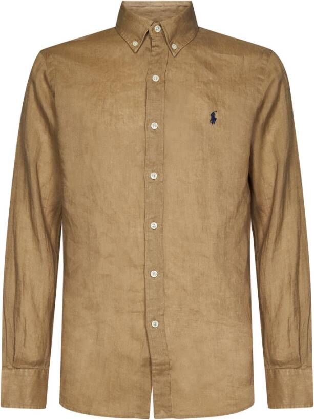 Polo Ralph Lauren Casual Shirts Beige Heren