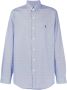 Ralph Lauren Stijlvolle Blauw Witte Hairline Streep Sport Shirt Blauw Heren - Thumbnail 2