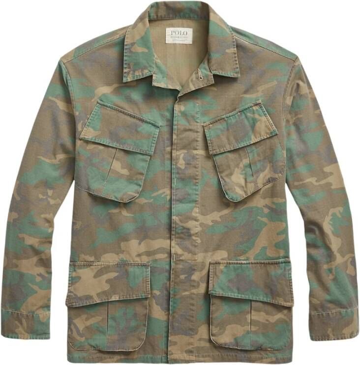 Polo Ralph Lauren Regular fit vrijetijdsoverhemd met camouflagemotief model 'JUNGLE'