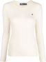 Polo Ralph Lauren Kimberly LS Pullover V-Hals Gebreide Trui voor Moderne Vrouwen White Dames - Thumbnail 2