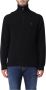 Ralph Lauren Wollen Coltrui met Ritssluiting en Logo Print Black Heren - Thumbnail 3