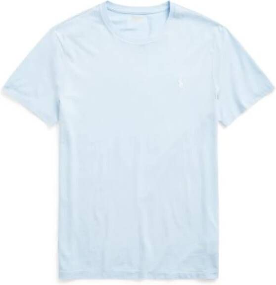 Polo Ralph Lauren Ralph Lauren t-shirt Custom Slim Fit lichtblauw met logo