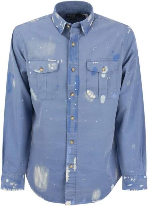 Polo Ralph Lauren Denim Shirts Blauw Heren