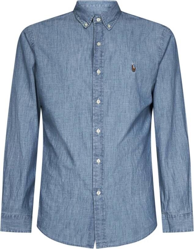 Polo Ralph Lauren Denim Shirts Blauw Heren
