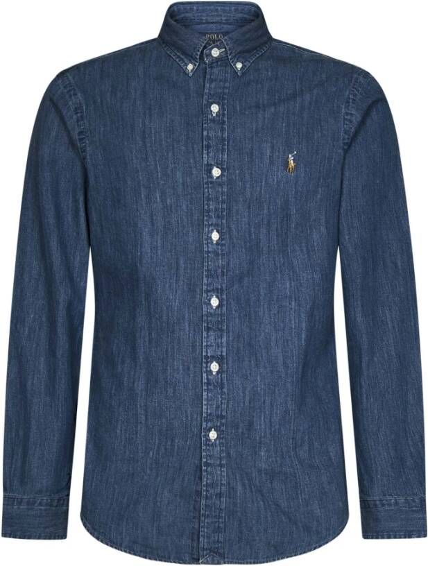 Polo Ralph Lauren Denim Shirts Blauw Heren