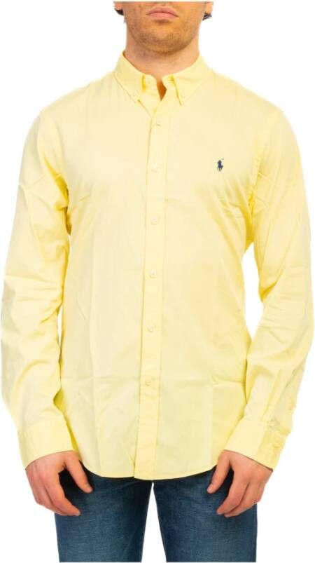 Polo Ralph Lauren Gele Bristol Overhemd Klassiek Ontwerp Yellow Heren
