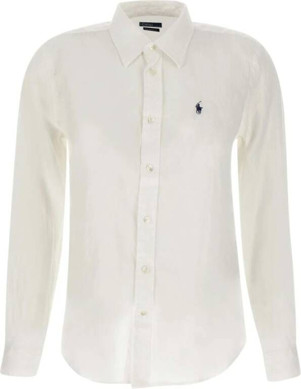Polo Ralph Lauren Witte Stretch-Katoenen Overhemd met Polo Pony Motief White Heren - Foto 5