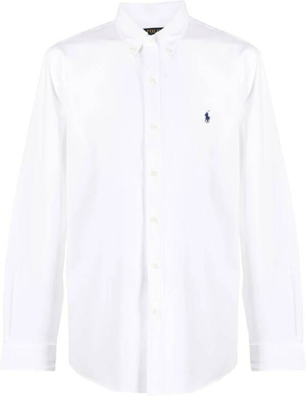 Polo Ralph Lauren Witte Stretch-Katoenen Overhemd met Polo Pony Motief White Heren - Foto 4