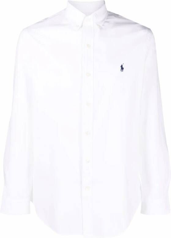 Polo Ralph Lauren Witte Stretch-Katoenen Overhemd met Polo Pony Motief White Heren - Foto 7