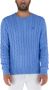 Polo Ralph Lauren Gebreide pullover met kabelpatroon model 'DRIVER' - Thumbnail 1