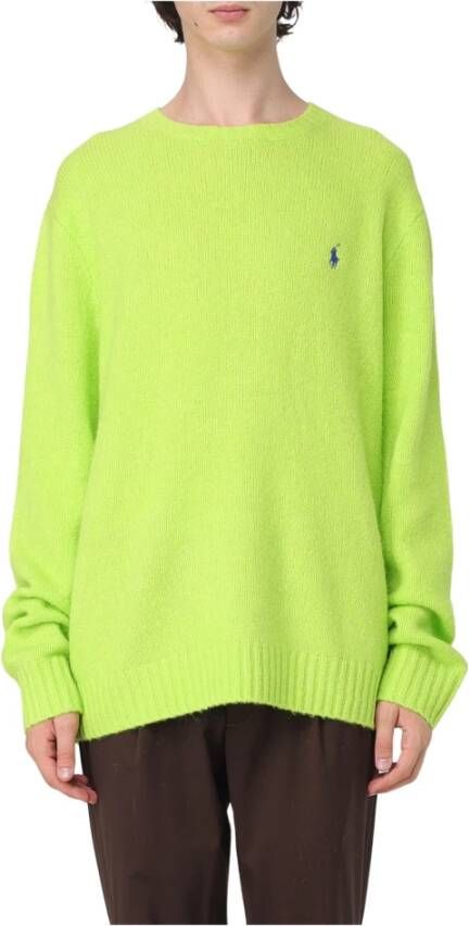 Polo Ralph Lauren Gestructureerde trui met ronde hals Green Heren