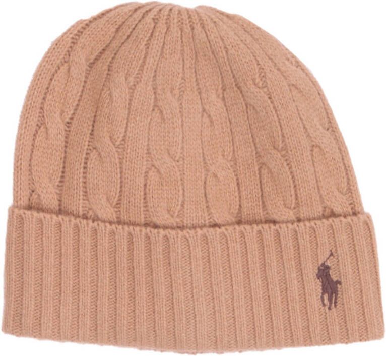 Polo Ralph Lauren Kameel Wol Hoed Brown Unisex