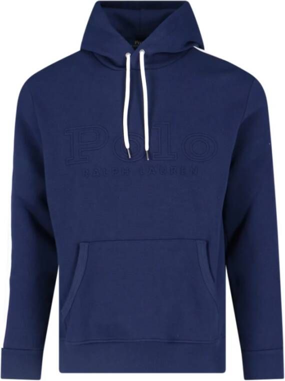 Ralph Lauren Comfortabele hoodie met logo borduursel Blauw Heren