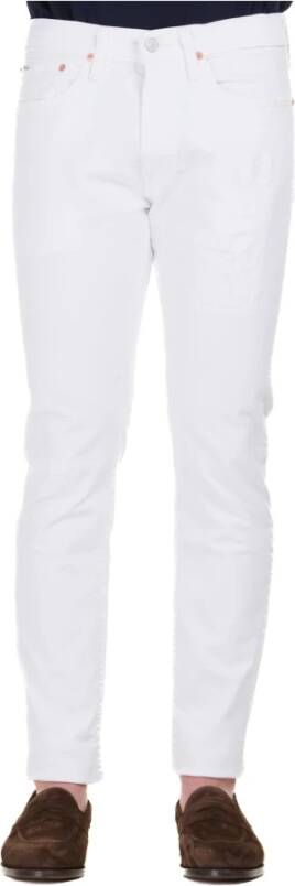 Polo Ralph Lauren Witte Brandstof Denim Jeans 002 White Heren