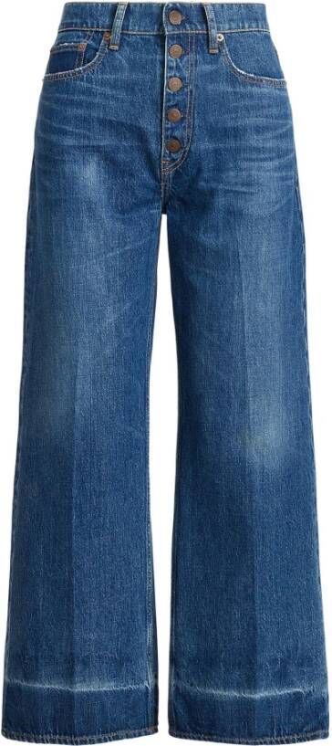 Polo Ralph Lauren Wijde Pijp Jeans Trendy en veelzijdig Blue Dames