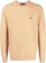 Ralph Lauren Bruine Sweater van Kasjmier en Wol met Iconisch Pony Logo Brown Heren - Thumbnail 4