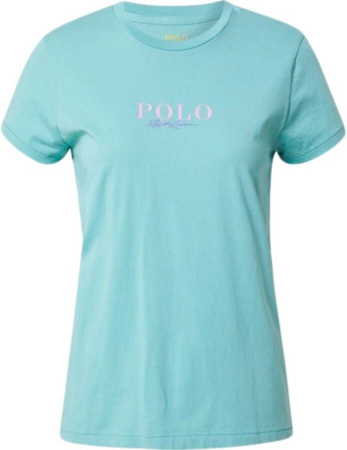 Polo Ralph Lauren Logo T-shirt Blauw Dames