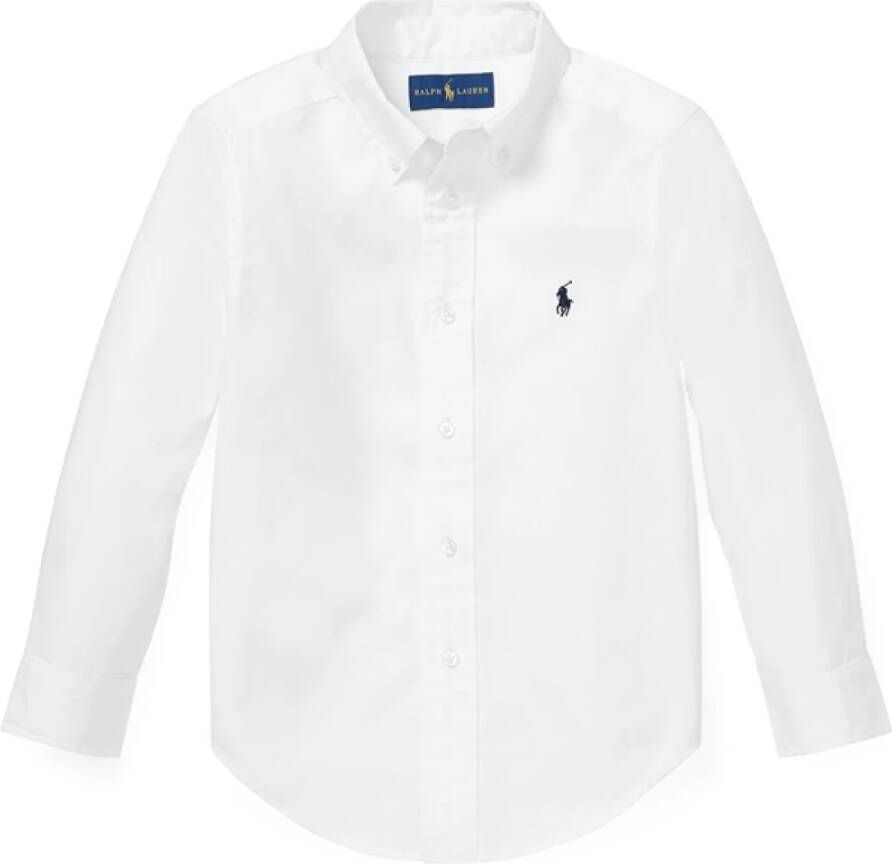 Polo Ralph Lauren Long Sleeved Shirt With Logo Wit