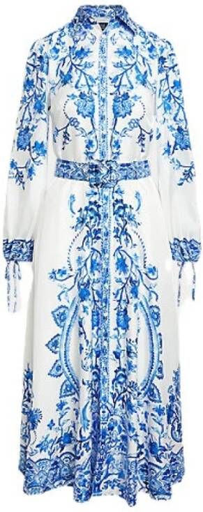 Polo Ralph Lauren Maxi Dresses Blauw Dames