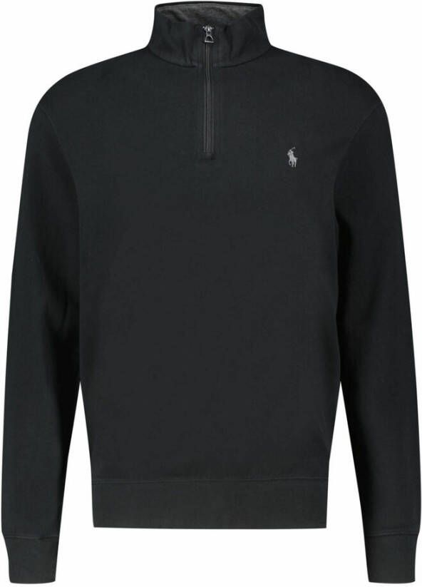 Polo Ralph Lauren Sweatshirt met riblook en korte ritssluiting