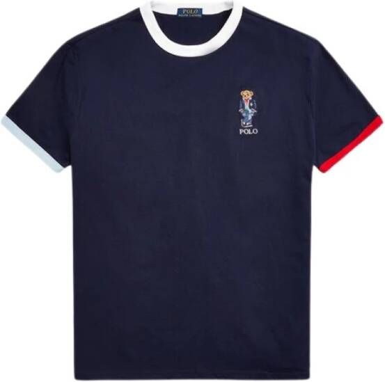 Polo Ralph Lauren Navy Regular Fit T-Shirt Blauw Heren