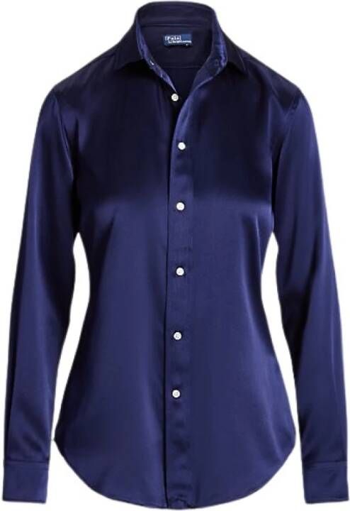 Polo Ralph Lauren Overhemd met Lange Mouwen en Knopen Blauw Dames