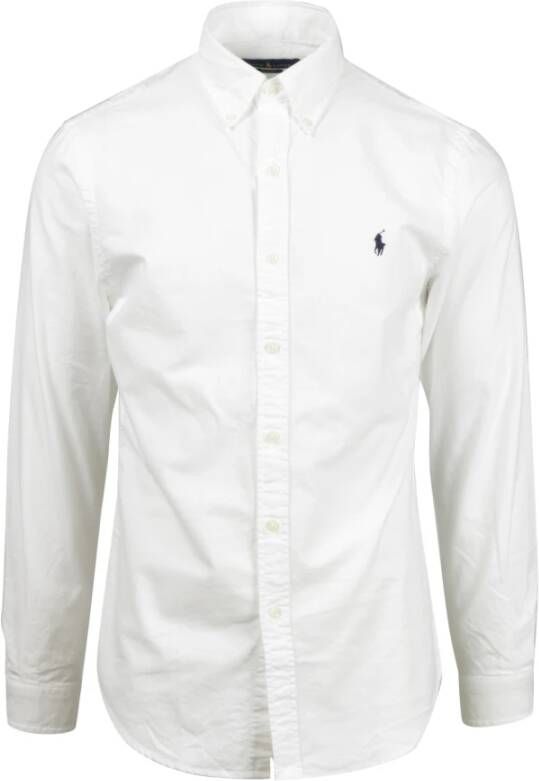Polo Ralph Lauren Slim Fit Button-Down Overhemd White Heren