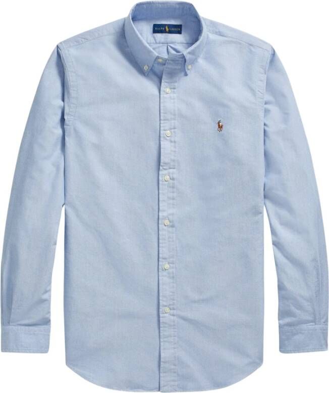 Ralph Lauren Custom Fit Oxford Overhemd Upgrade je Casual Garderobe Blauw Heren - Foto 13