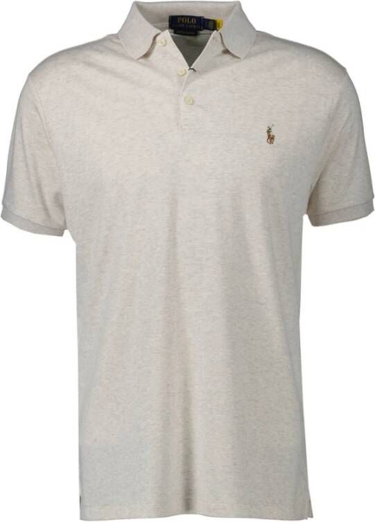 Ralph Lauren Beige Polo T-shirt met korte mouwen Beige Heren