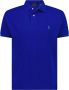 Polo Ralph Lauren Polo shirt met logo borduursel en geribbelde kraag en manchetten Blue Heren - Thumbnail 1