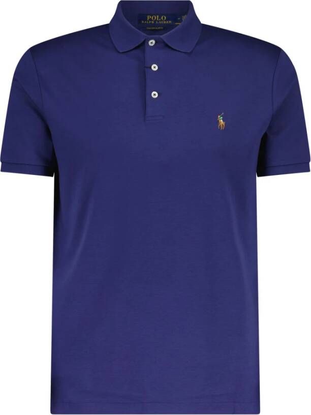 Polo Ralph Lauren Donkerblauw poloshirt met korte mouwen Blue Heren