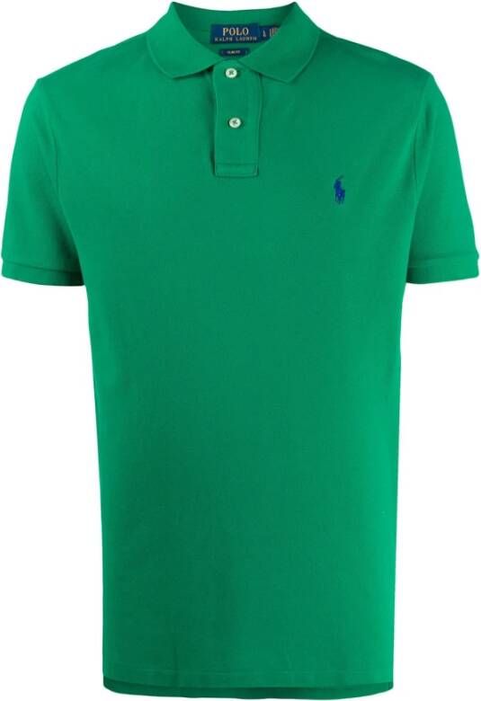 Polo Ralph Lauren Klassiek Logo Polo Shirt voor Heren Green Heren