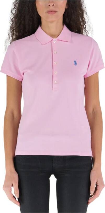 Polo Ralph Lauren Polo Shirt met Korte Mouwen Pink Dames