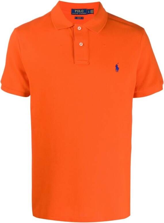 Ralph Lauren Stijlvol T-shirt voor mannen Orange Heren