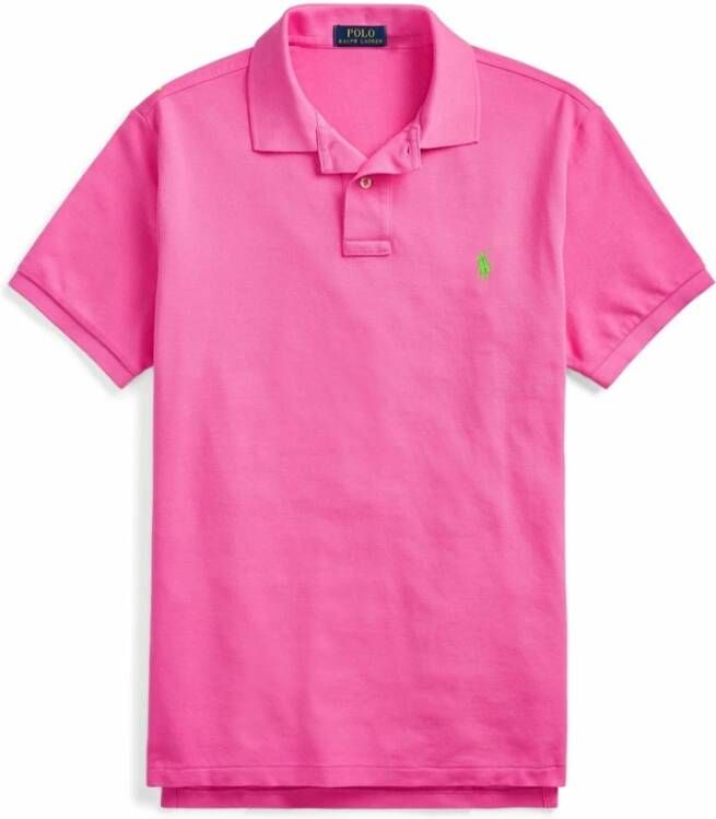 Polo Ralph Lauren Roze Slim Fit Polo met korte mouwen Pink Heren