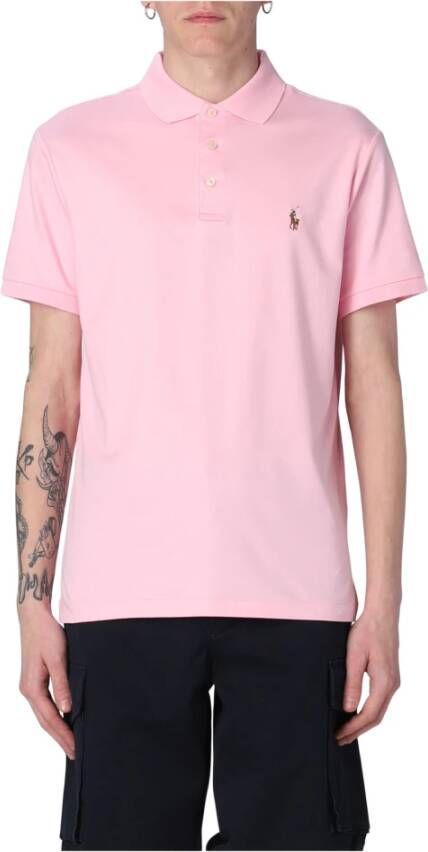 Ralph Lauren Roze Polo T-shirt met korte mouwen Pink Heren