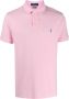 Polo Ralph Lauren Polo shirt met logo borduursel en geribbelde kraag en manchetten Pink Heren - Thumbnail 1