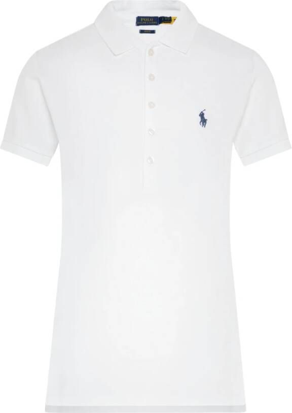 Polo Ralph Lauren Slim fit poloshirt met logostitching model 'JULIE' - Foto 11