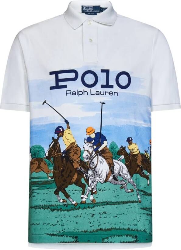 Ralph Lauren Witte Polo T-shirt met Korte Mouwen White Heren