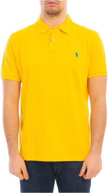 Polo Ralph Lauren Yellowfin Polo Shirt Klassiek Design Hoogwaardige Stof Yellow Heren