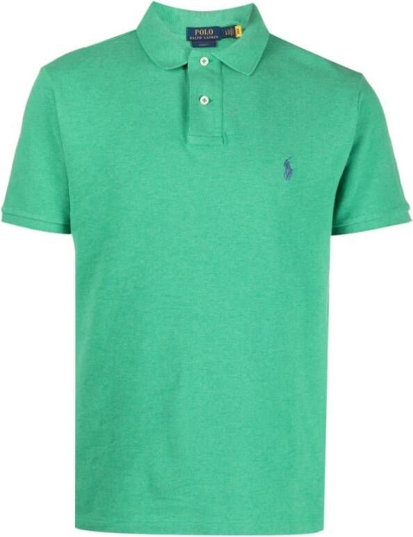 Ralph Lauren Groene polo shirt met slim fit en logo Green Heren - Foto 2