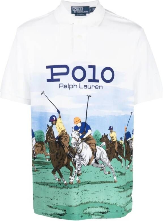 Ralph Lauren Witte Polo T-shirt met Korte Mouwen White Heren