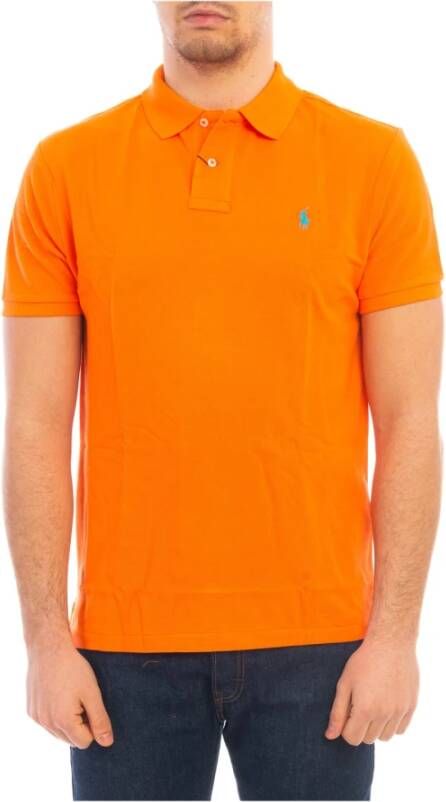 Polo Ralph Lauren Stijlvol Oranje Polo Shirt Orange Heren